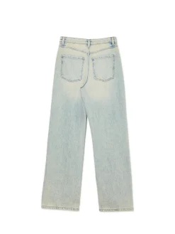 Hot Jasne jeansy baggy Jeansy