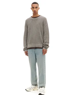 Best Jasne jeansy loose Jeansy