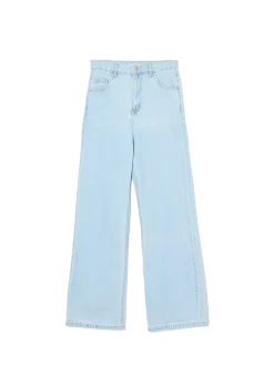Online Jasne jeansy retro wide leg Jeansy