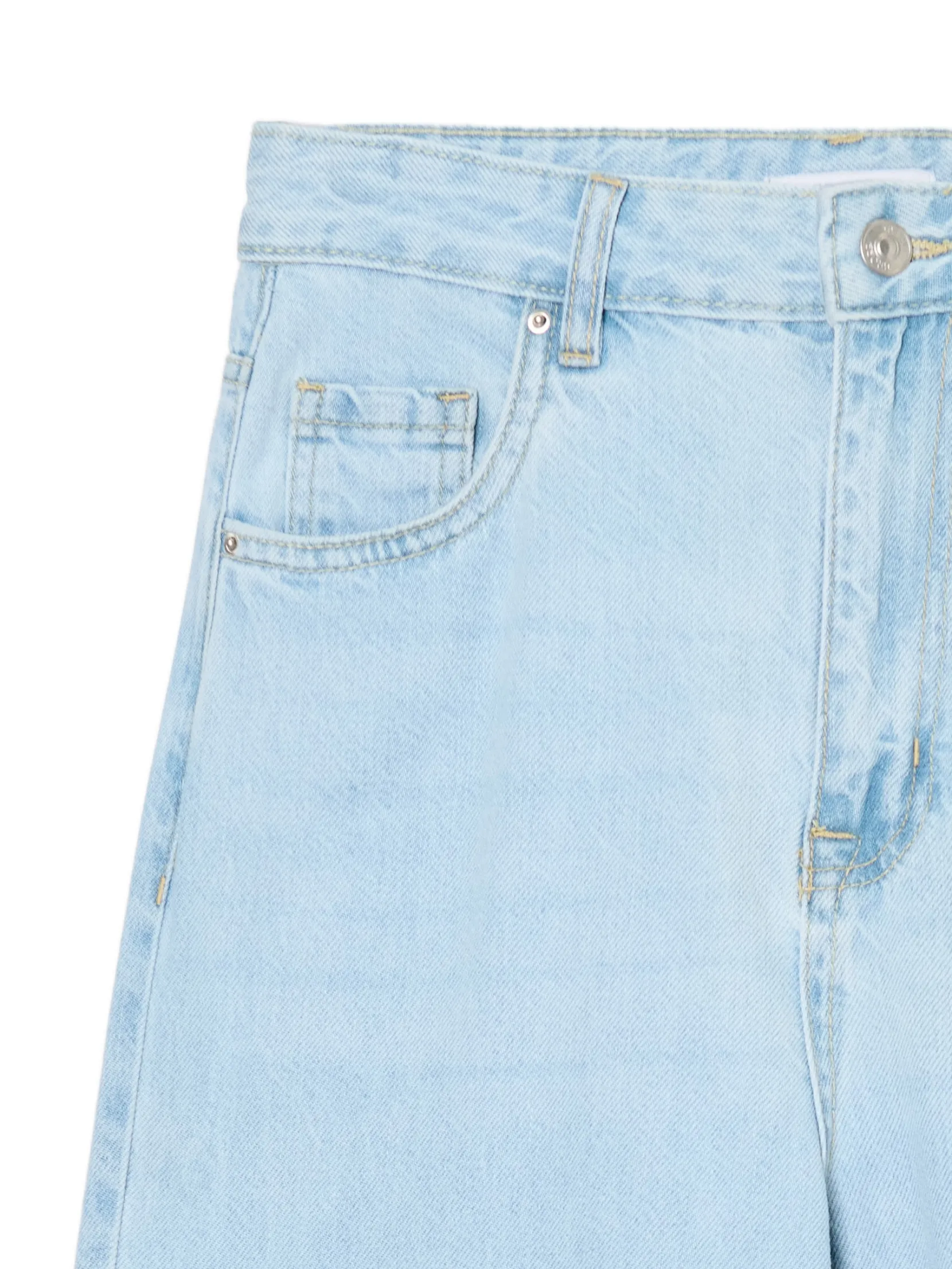 Online Jasne jeansy retro wide leg Jeansy