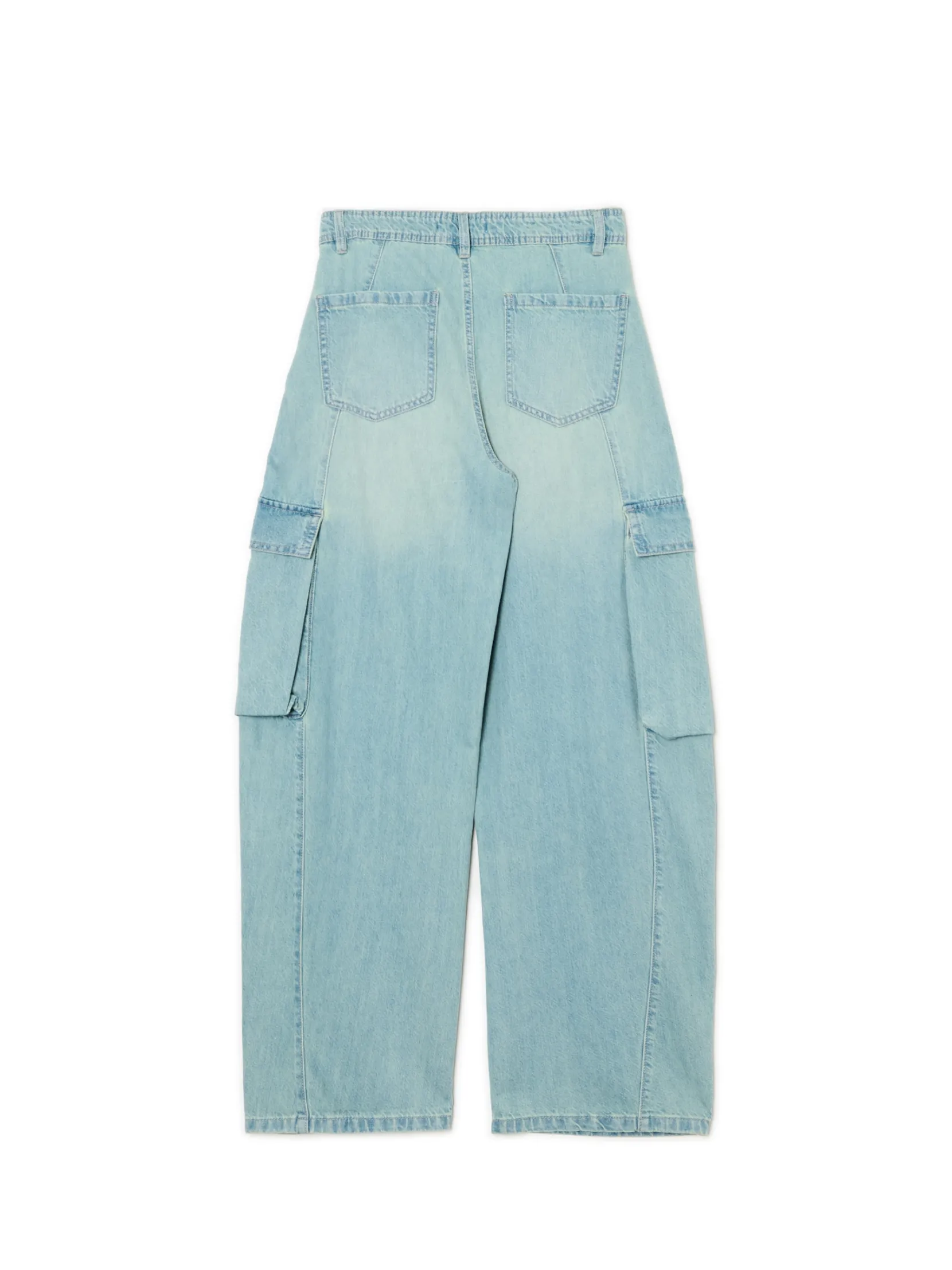 New Jasne jeansy skater z efektem sprania Jeansy