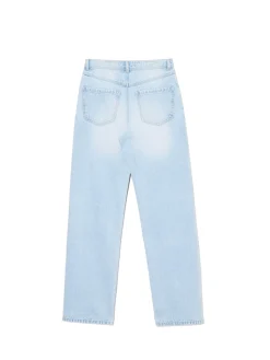Best Jasne jeansy straight z efektem sprania Jeansy