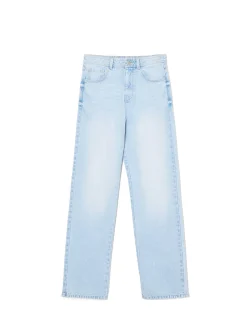 Best Jasne jeansy straight z efektem sprania Jeansy