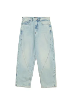 Outlet Jasne jeansy super baggy Jeansy|Baggy