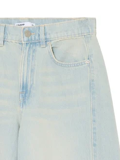 Outlet Jasne jeansy wide leg Jeansy