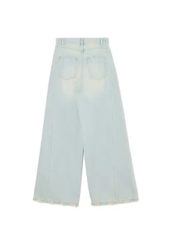 Outlet Jasne jeansy wide leg Jeansy