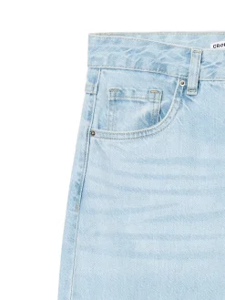 Discount Jasne jeansy wide leg Jeansy