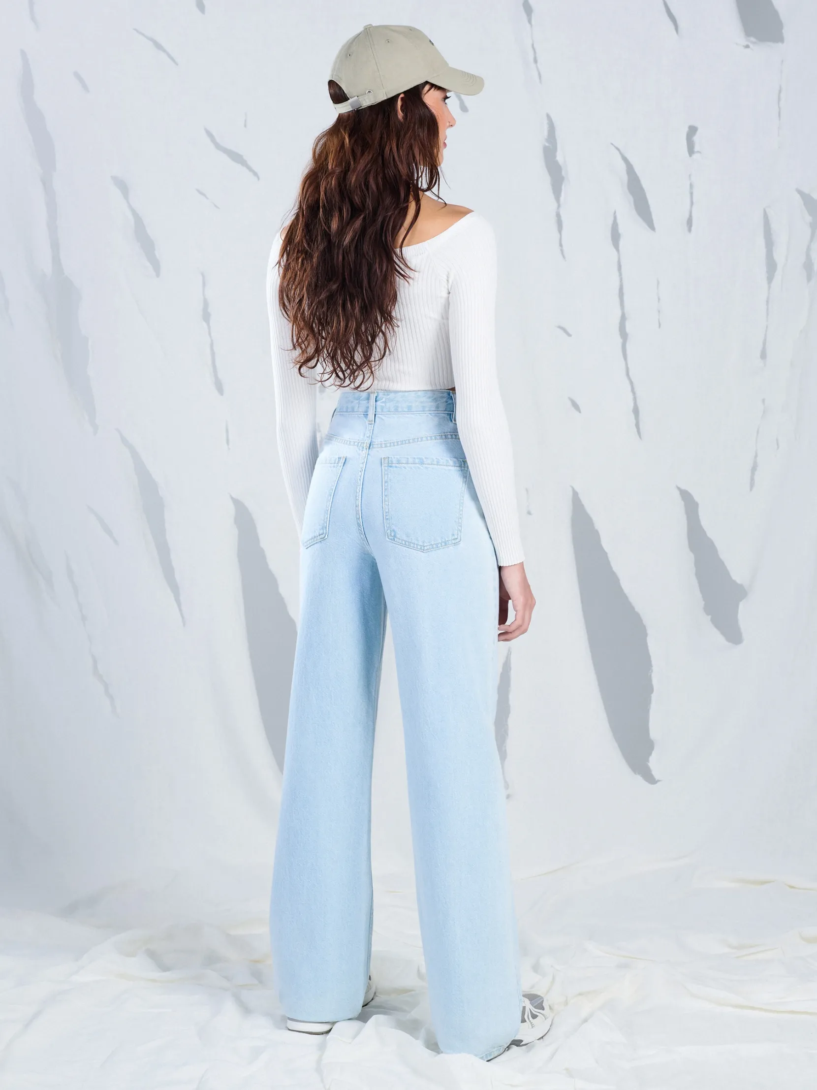 Online Jasne jeansy wide leg TALL Jeansy