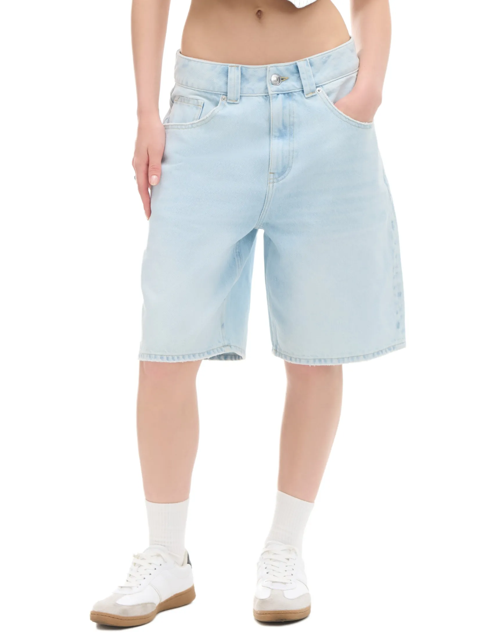 Online Jasne szorty denim bermudy Sety