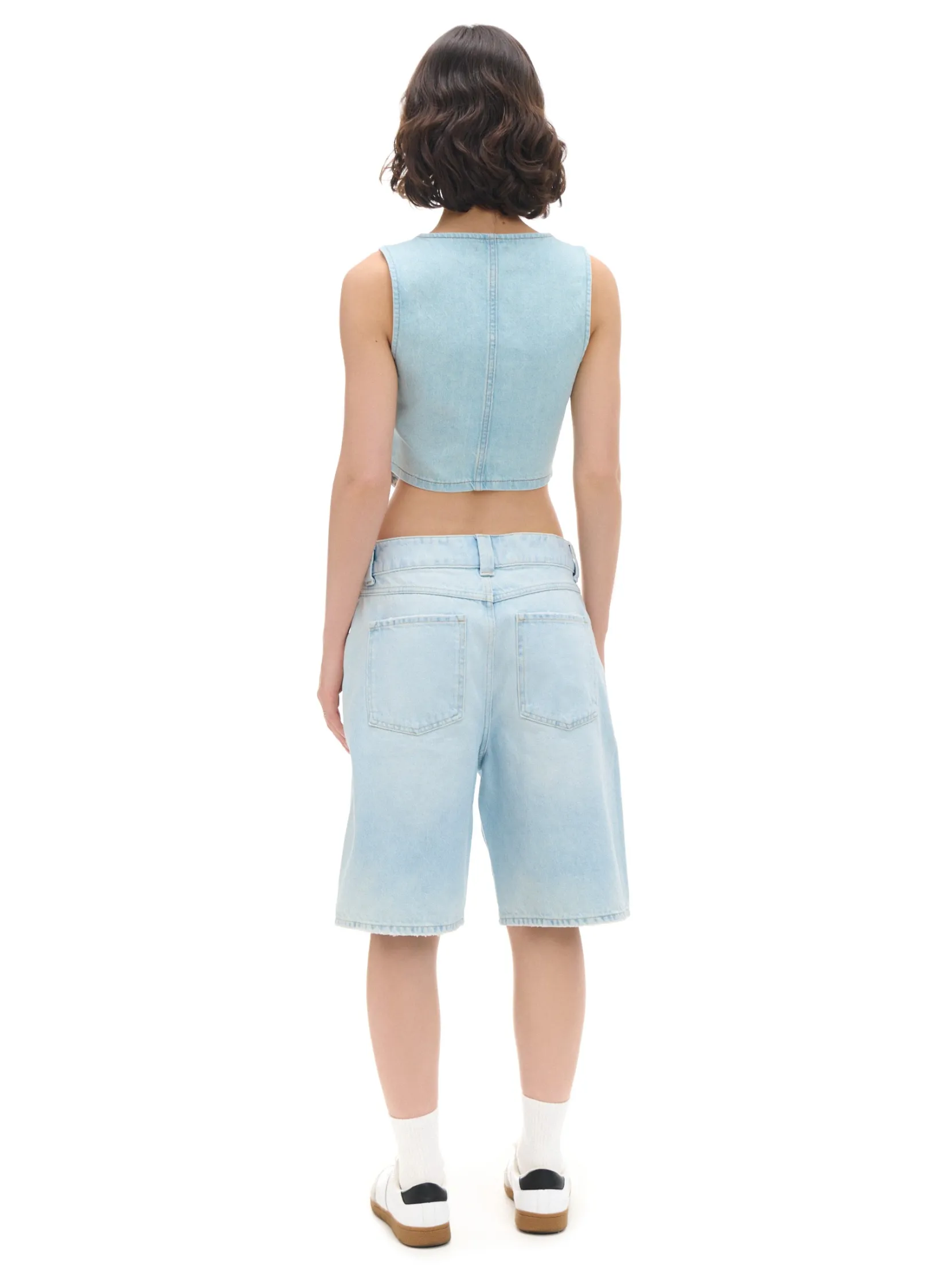 Online Jasne szorty denim bermudy Sety