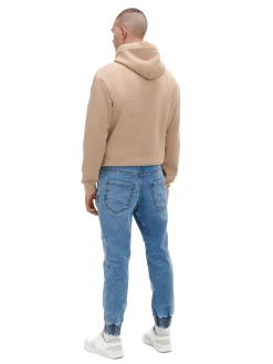 Fashion Jasnoe jeansowe joggery Jeansy
