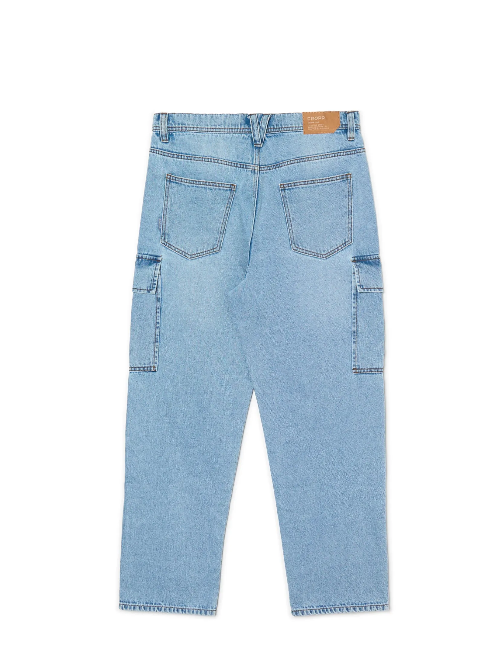 Outlet Jasnoe jeansy loose cargo Jeansy