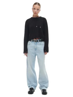 Outlet Jasnoe jeansy wide leg Jeansy