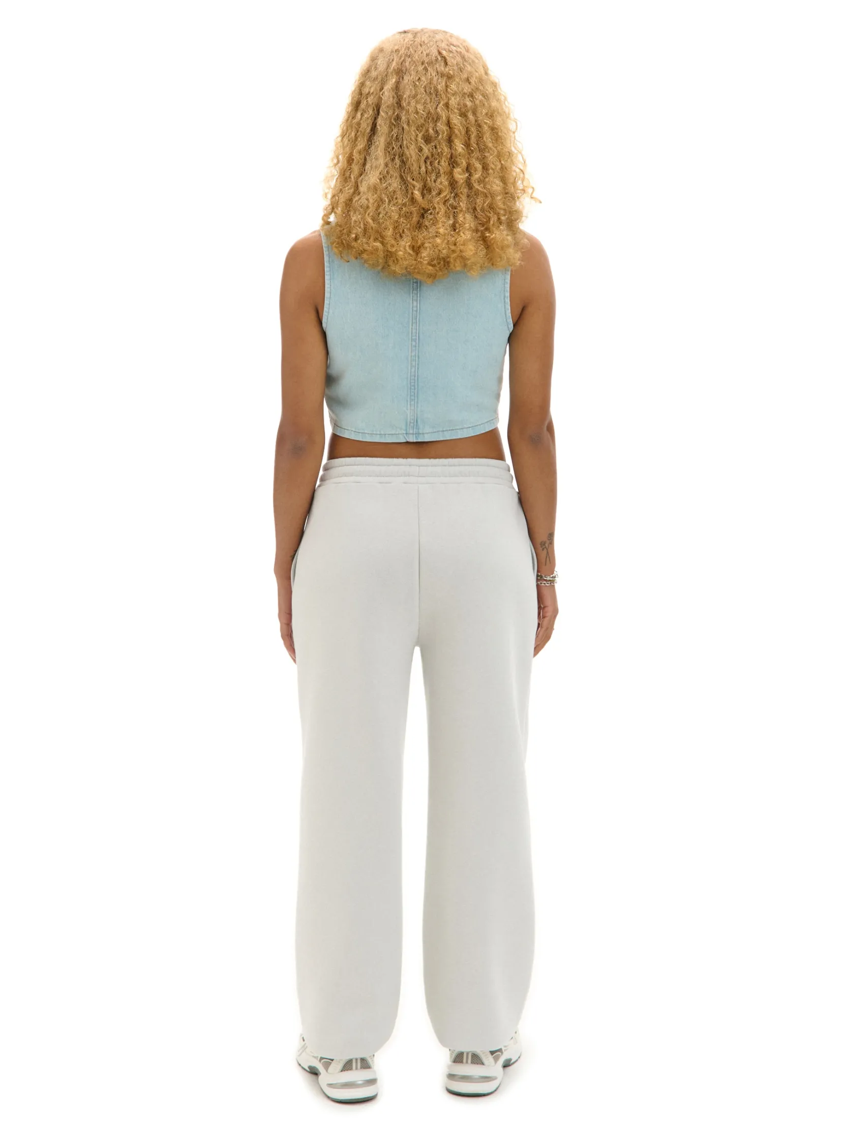 Online Jasnoszare dresowe joggery Spodnie