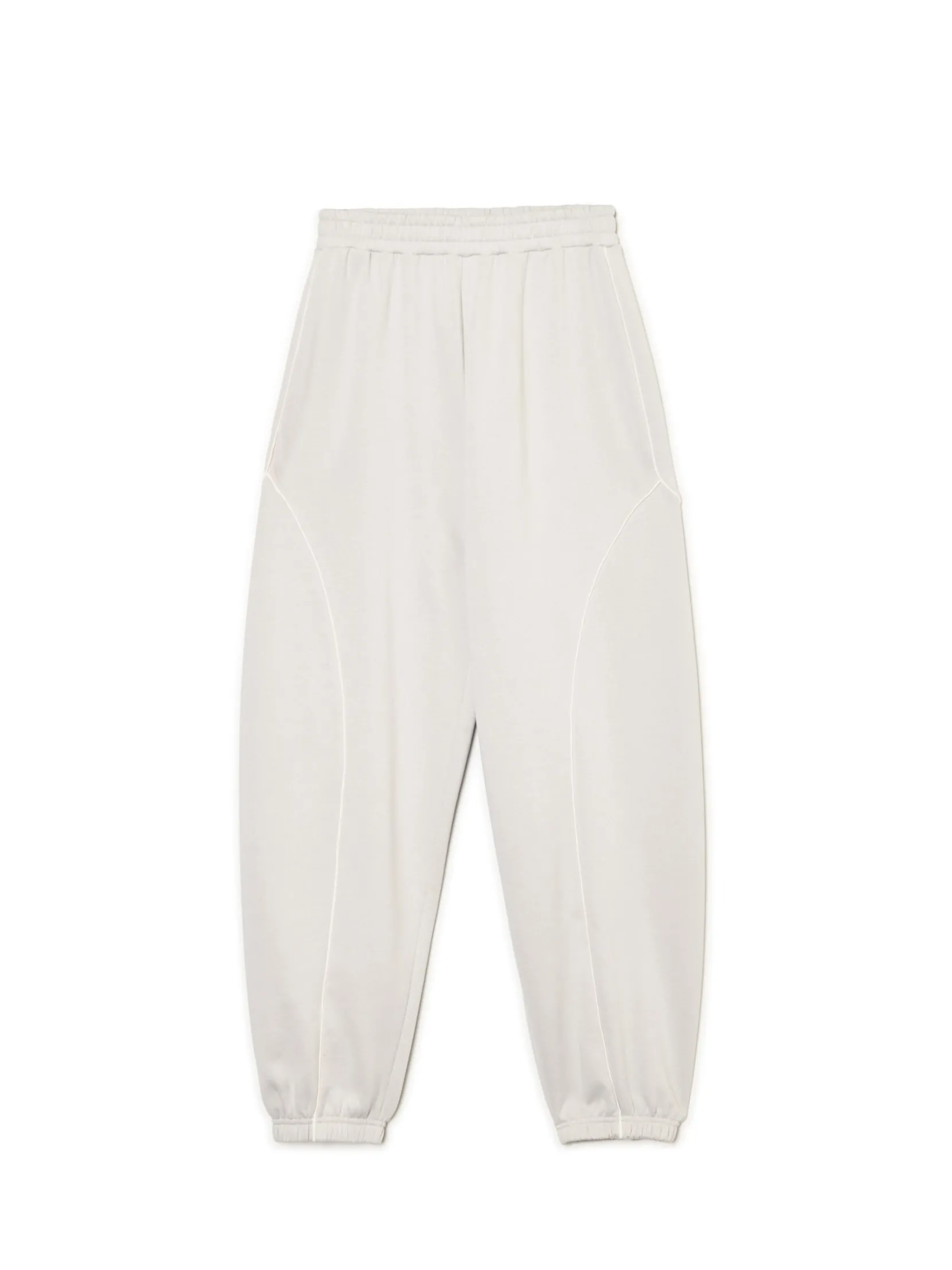New Jasnoszare dresowe joggery z naszywkami Spodnie
