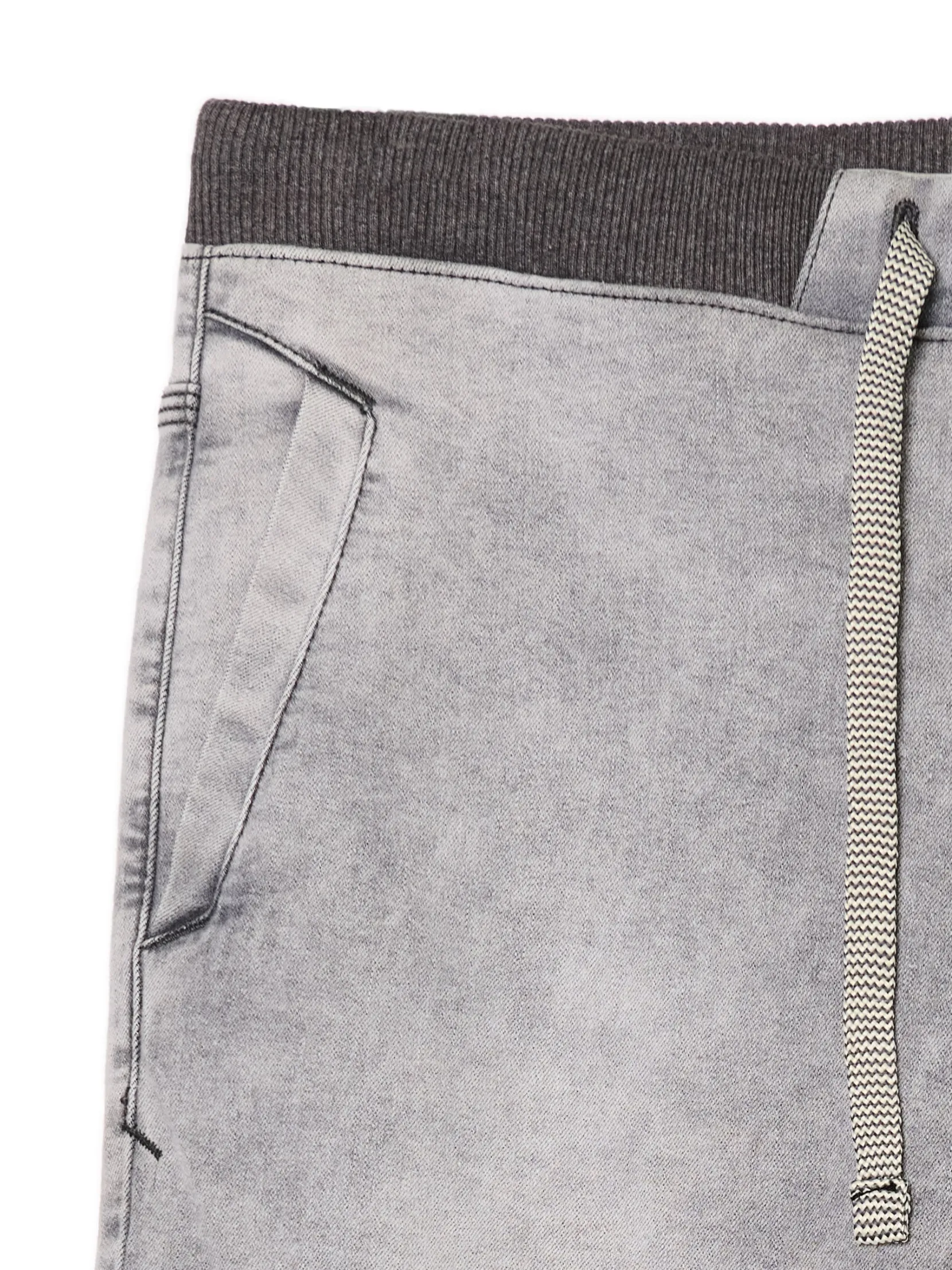 Sale Jasnoszare jeansowe joggery chino Jeansy