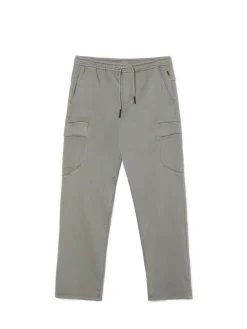 Clearance Jasnoszare spodnie jogger loose Spodnie