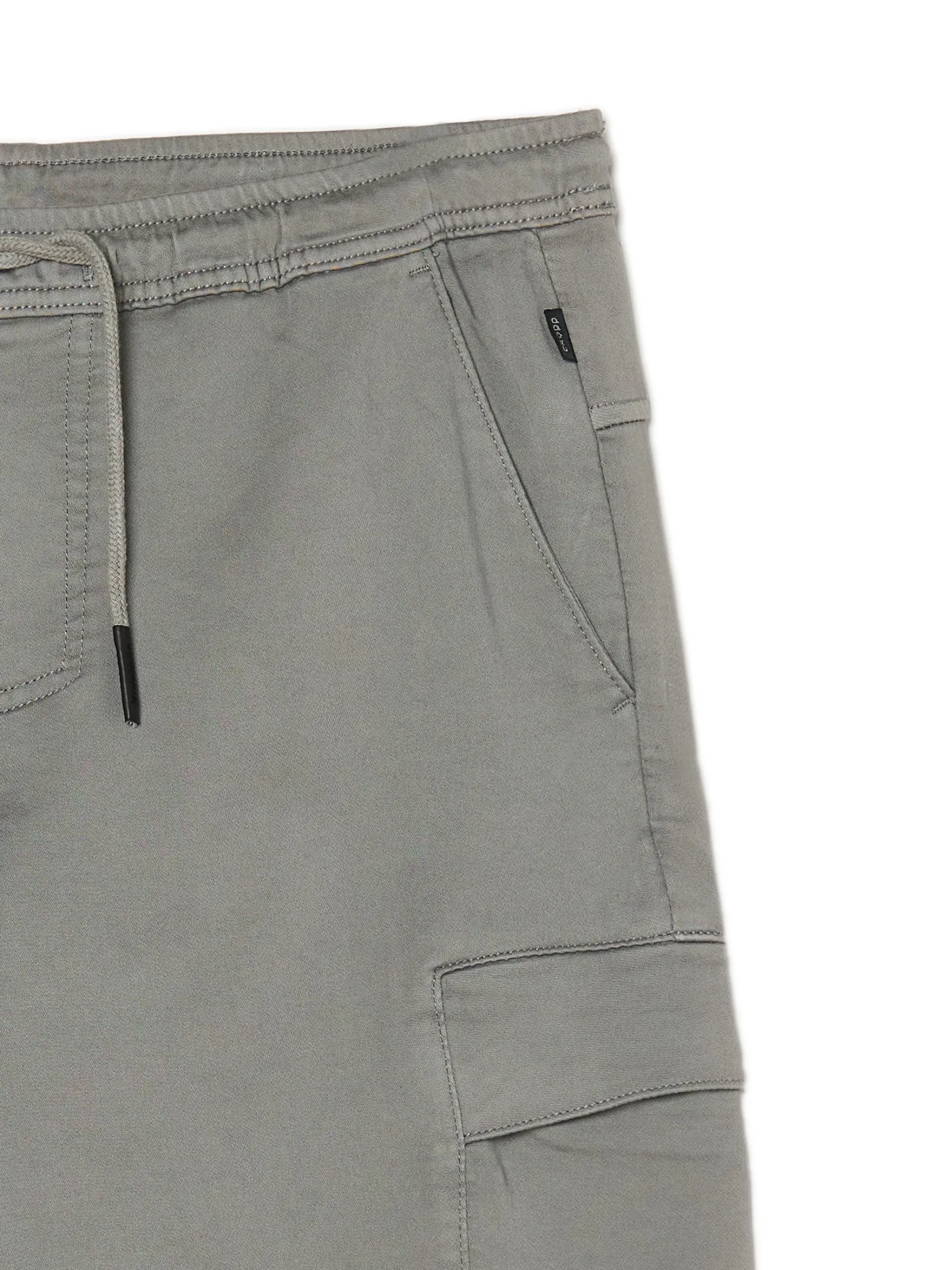 Clearance Jasnoszare spodnie jogger loose Spodnie