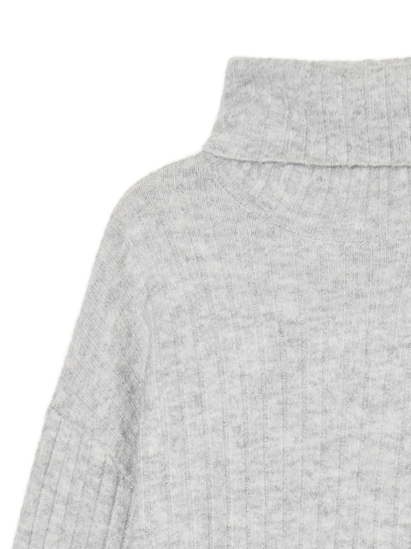 Clearance Jasnoszary sweter z golfem Swetry