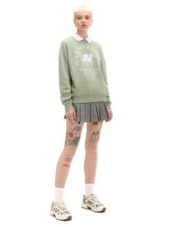 Online Jasnozielona bluza z kołnierzykiem Bluzy