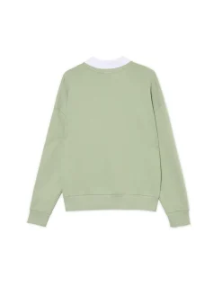 Online Jasnozielona bluza z kołnierzykiem Bluzy