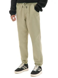 Discount Jasnozielone dresowe joggery loose Spodnie
