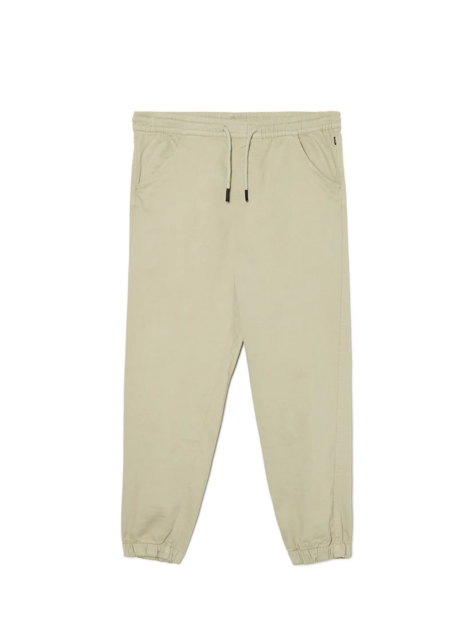Discount Jasnozielone dresowe joggery loose Spodnie