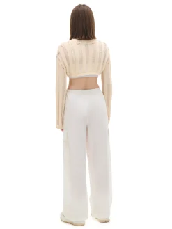 Clearance Jasny krótki sweter Swetry