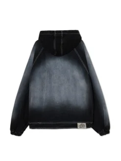Fashion Jeansowa kurtka z efektem przetarcia Kurtki, Płaszcze|Denim