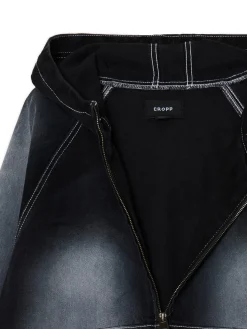 Fashion Jeansowa kurtka z efektem przetarcia Kurtki, Płaszcze|Denim
