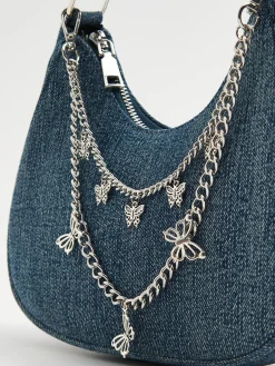 Fashion Jeansowa torebka z łańcuszkiem Torby, Plecaki