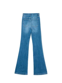 New Jeansowe spodnie slim flare Jeansy