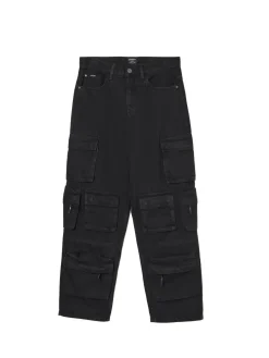 Sale Jeansy baggy multipockets Jeansy|Baggy