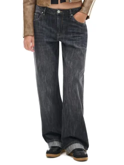 Fashion Jeansy baggy w stylu vintage Jeansy