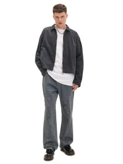 Outlet Jeansy baggy z dekoracyjnymi przeszyciami Baggy|Spodnie