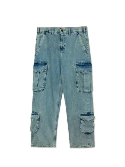 Online Jeansy baggy z kieszeniami cargo Jeansy|Baggy