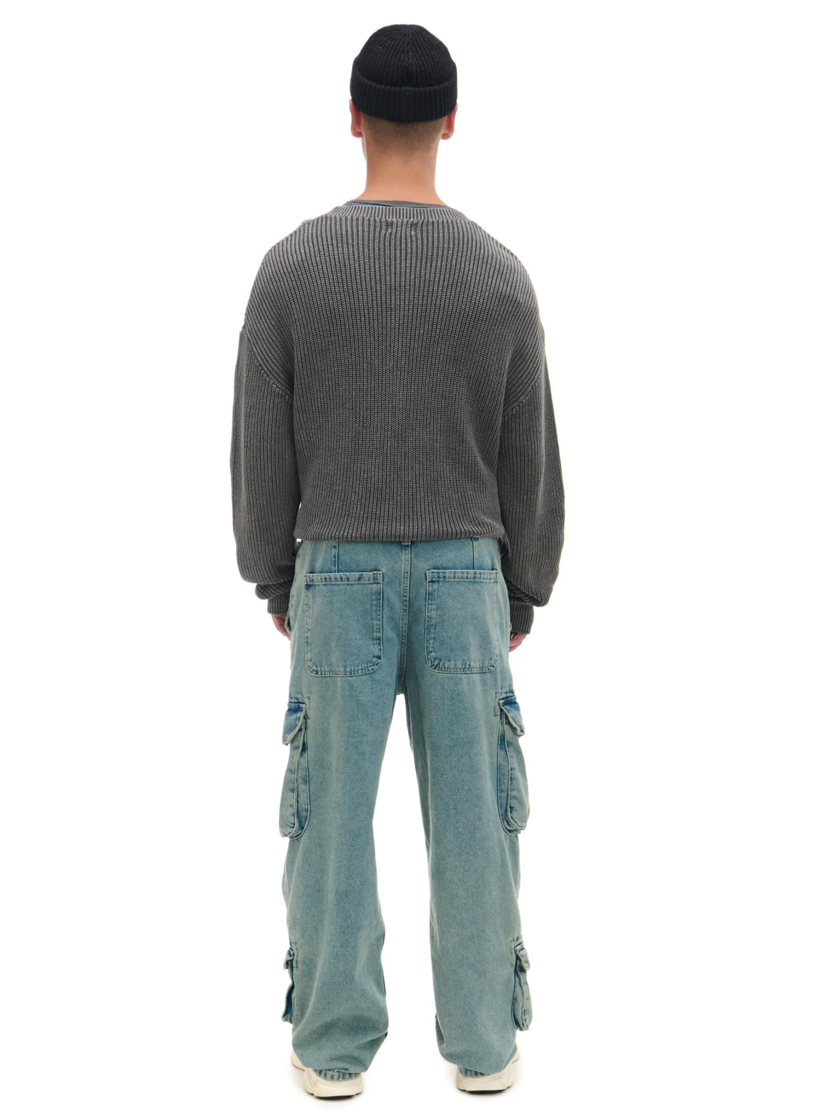Online Jeansy baggy z kieszeniami cargo Jeansy|Baggy