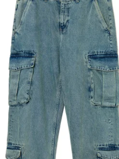 Online Jeansy baggy z kieszeniami cargo Jeansy|Baggy