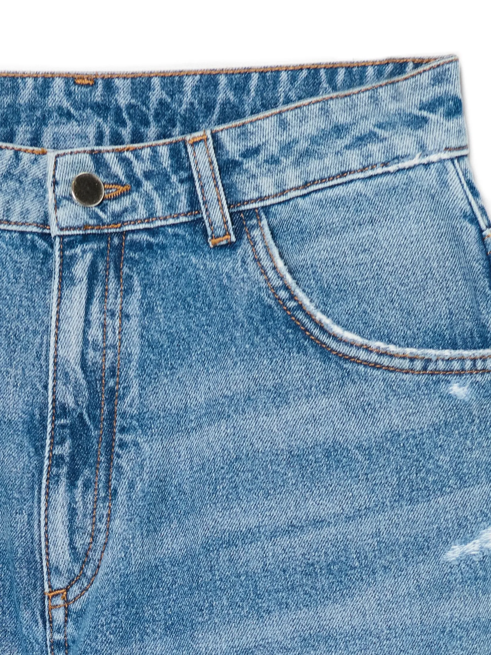 Sale Jeansy balloon z przetarciami Jeansy