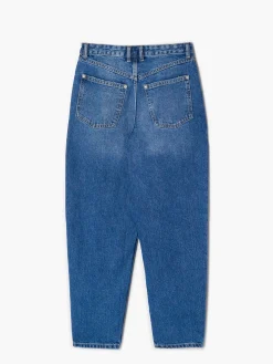 New Jeansy barrel z przetarciami Jeansy