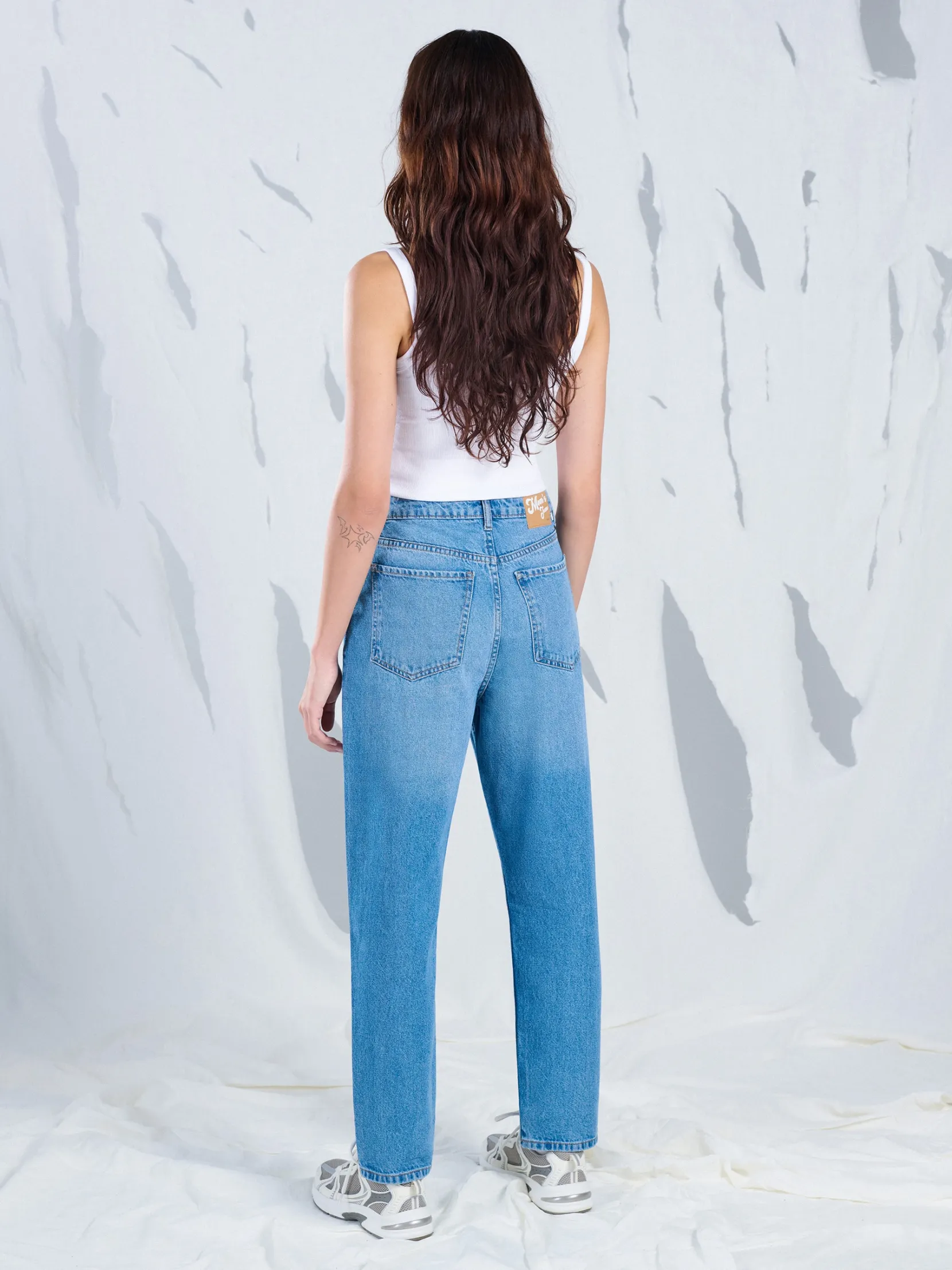 Clearance Jeansy mom z wysokim stanem Jeansy
