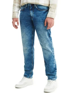 Sale Jeansy regular z efektem sprania Jeansy