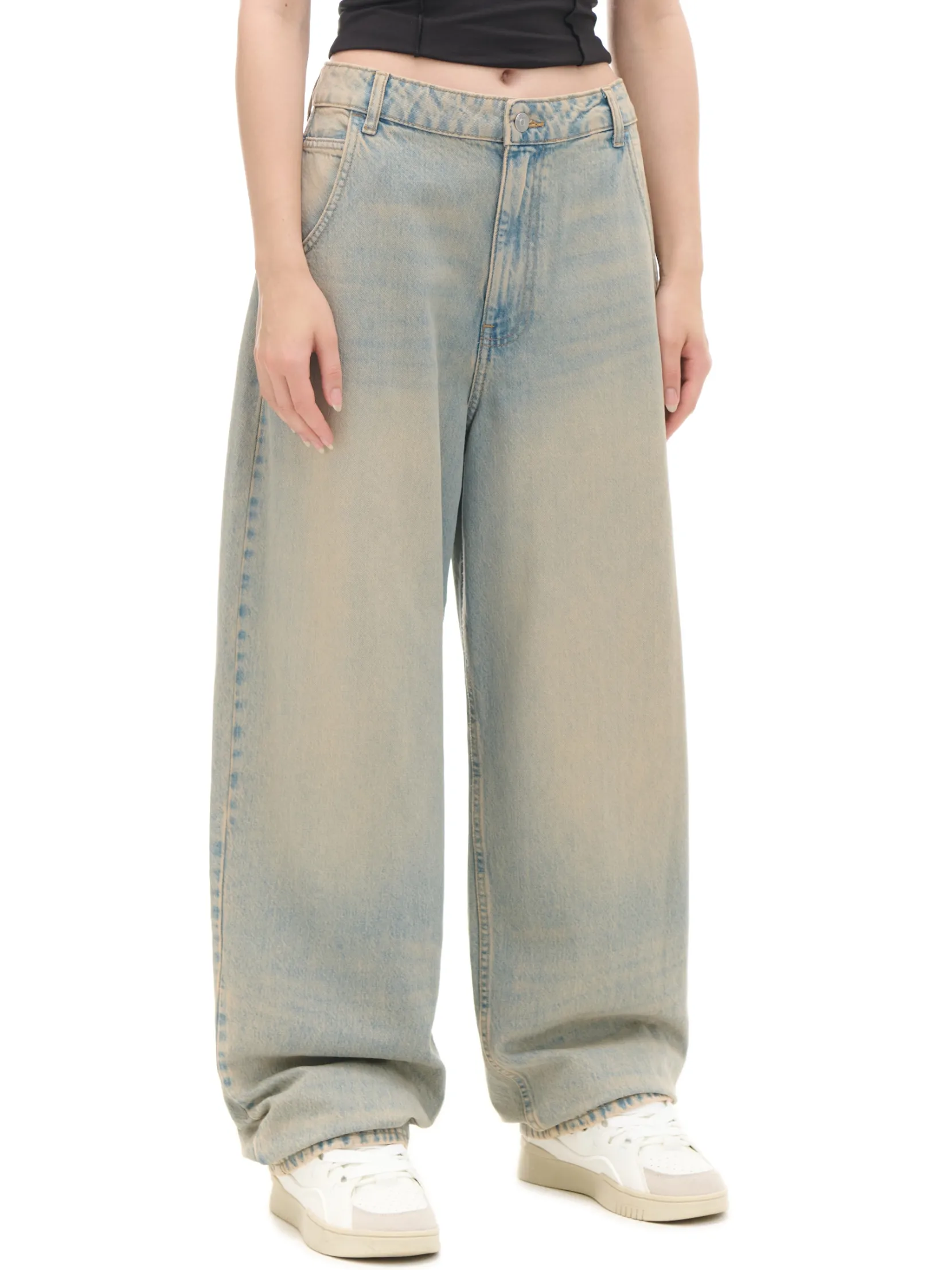 Discount Jeansy skater w stylu vintage Jeansy