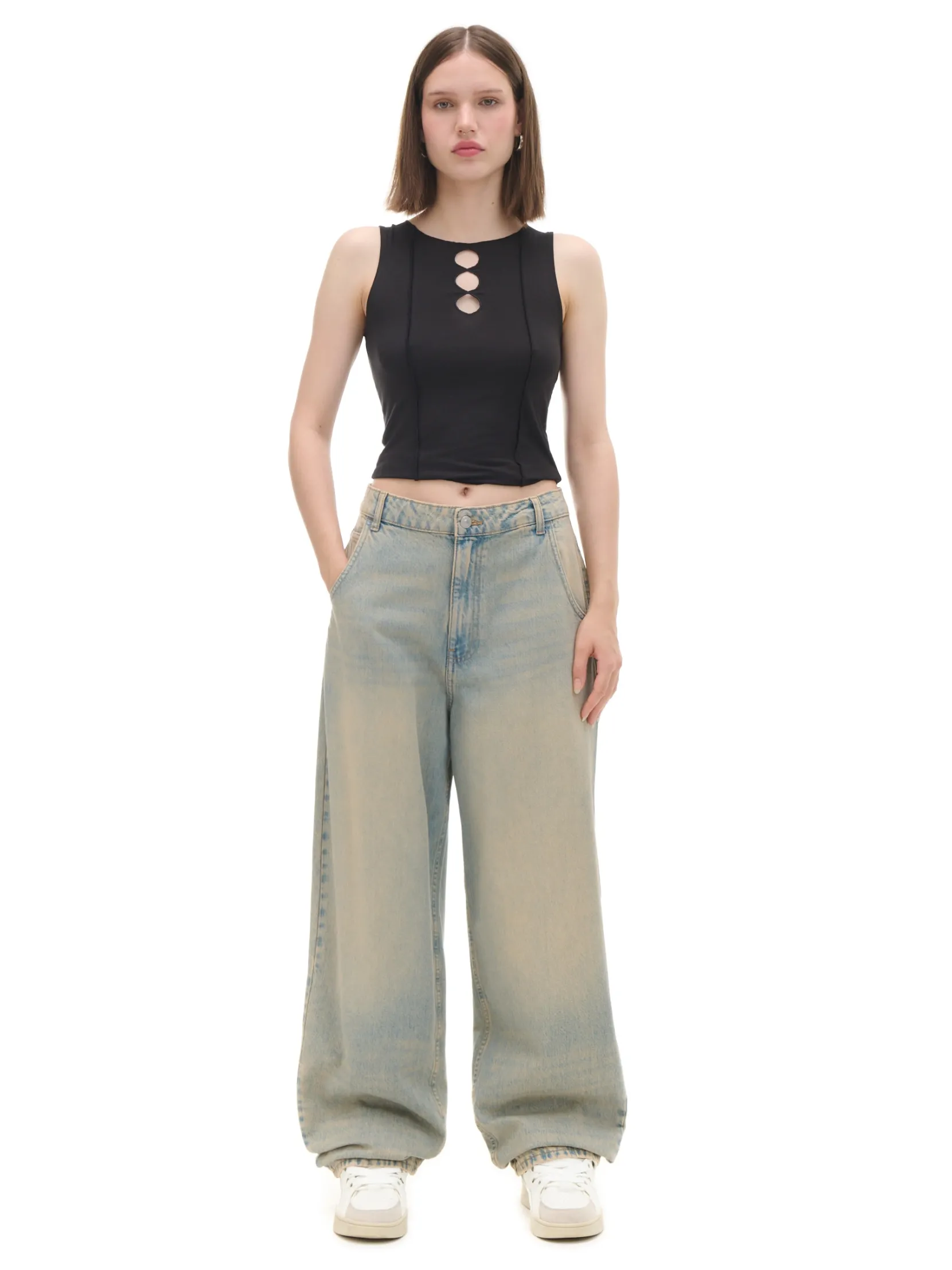 Discount Jeansy skater w stylu vintage Jeansy