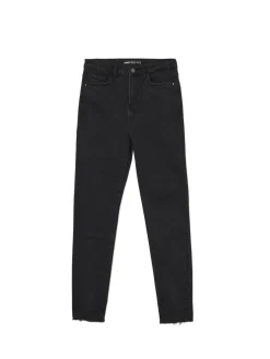 Clearance Jeansy skinny z surowym wykończeniem Jeansy