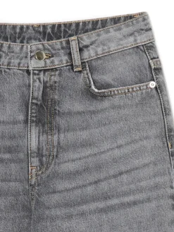 Discount Jeansy straight z wysokim stanem Jeansy
