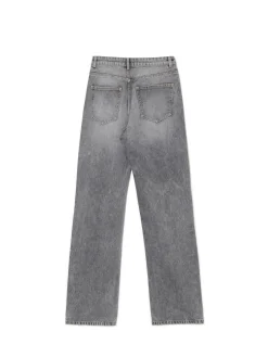 Discount Jeansy straight z wysokim stanem Jeansy
