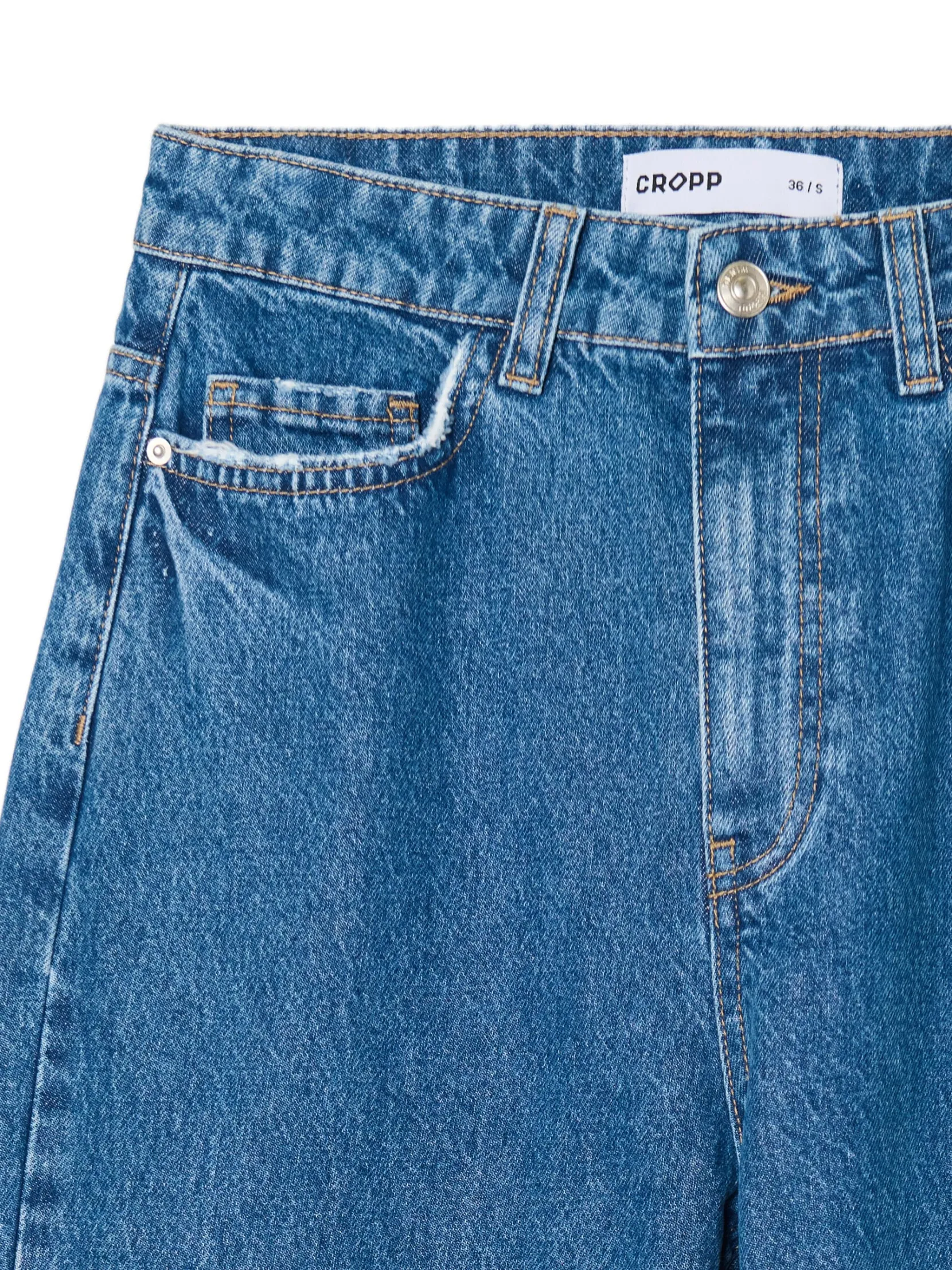 Outlet Jeansy straight z wysokim stanem Jeansy