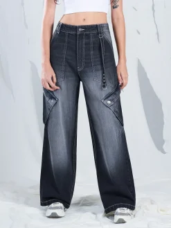 Sale Jeansy super baggy Jeansy