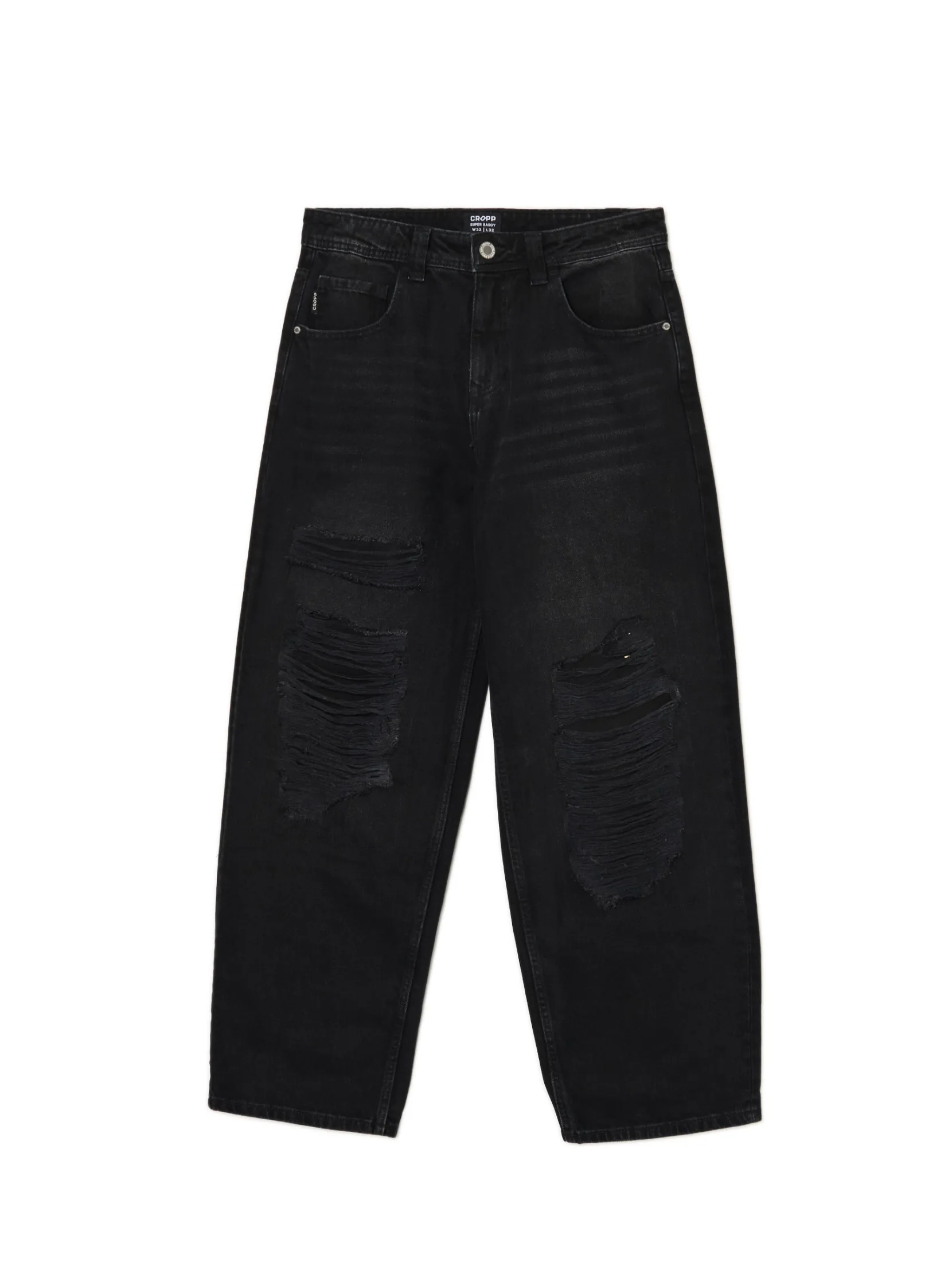 Online Jeansy super baggy z przetarciami Jeansy|Baggy